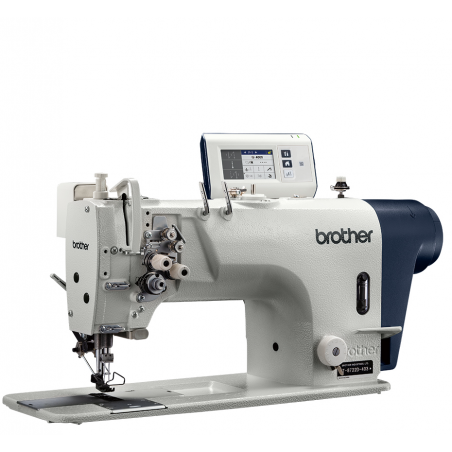 Brother T-8722D Machine à double aiguille FIXES, coupe fil, grand crochet