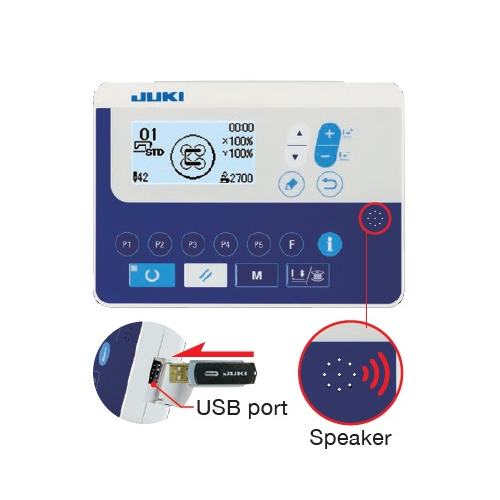 JUKI LK-1903S Machine pose bouton point noué