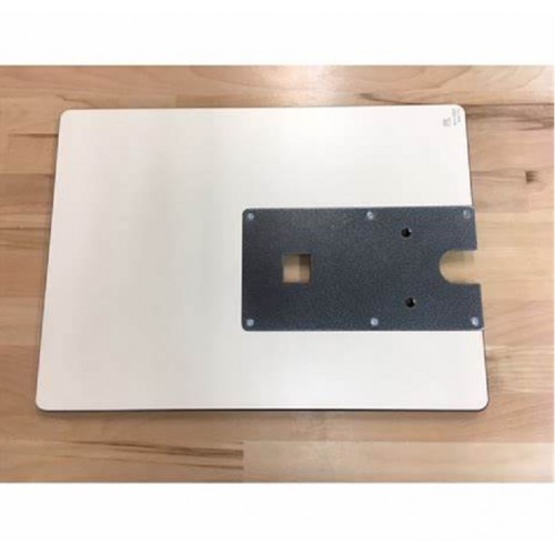 Tablette PFAFF 335 fixée sur le canon pour travailler à plat