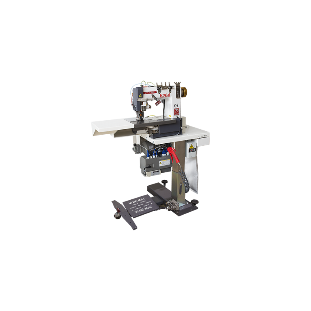 Machine rabatteuse point de chaînette à 2 aiguilles VI.BE.MAC V364.1
