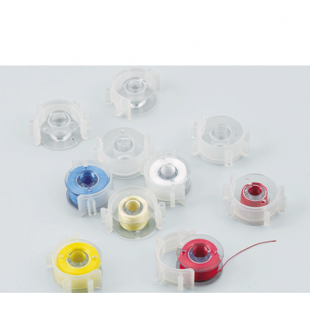 Canettes et clips de canette pour machines à coudre ou à broder Brother