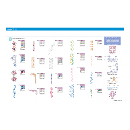 Collection de motifs de broderie n° 2 BLECUSB2
