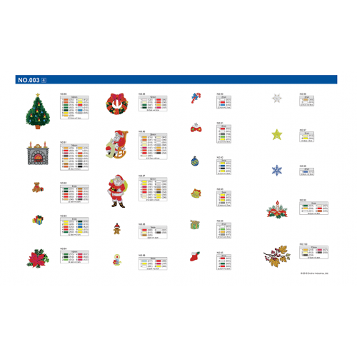 Collection de motifs de broderie n° 3 BLECUSB3