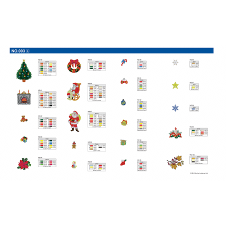 Collection de motifs de broderie n° 3 BLECUSB3