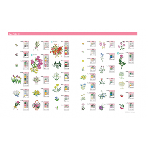 Collection de motifs de broderie n° 4 BLECUSB4