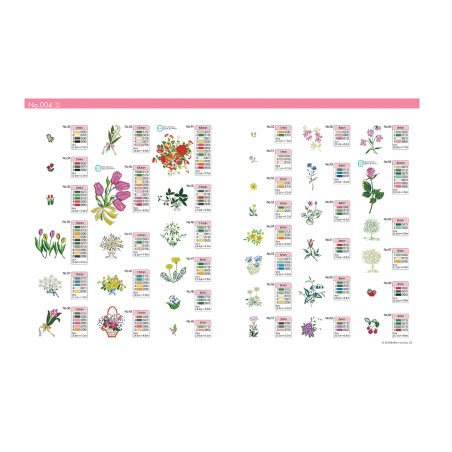Collection de motifs de broderie n° 4 BLECUSB4
