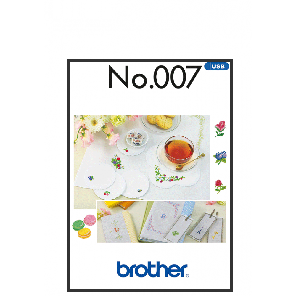 Collection de motifs de broderie n° 7 BLECUSB7