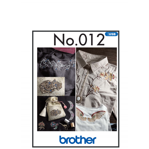Collection de motifs de broderie n° 12 BLECUSB12