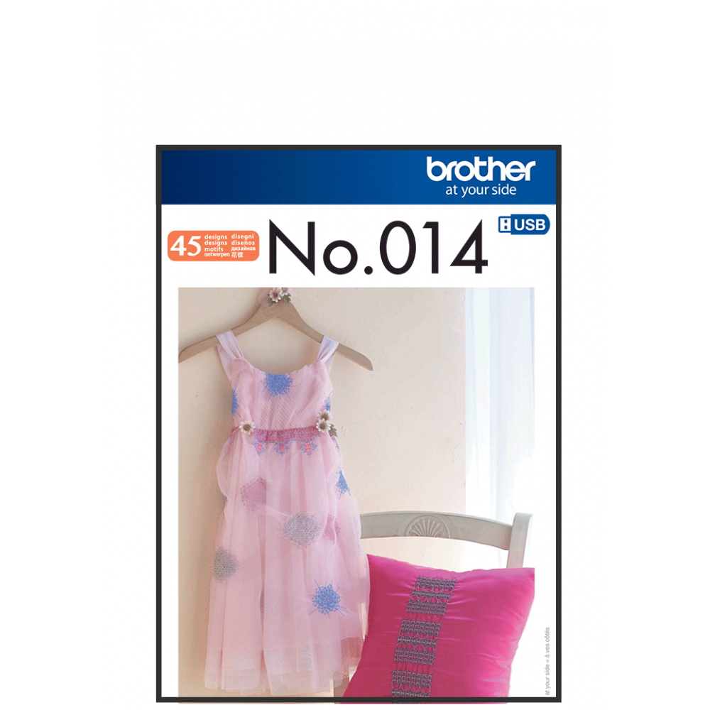 Collection de motifs de broderie n° 14 BLECUSB14