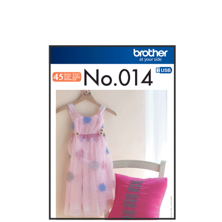 Collection de motifs de broderie n° 14 BLECUSB14