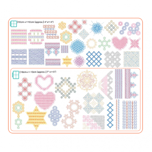 Collection de motifs de broderie n° 14 BLECUSB14