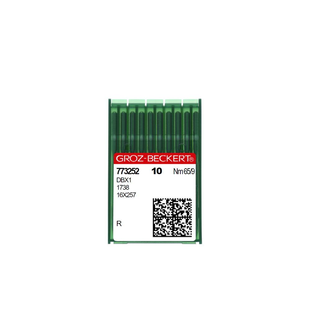 Aiguilles machine à coudre industrielle DBX1/1738/16X257/71X1 R Taille N° 65 (Boite de 10 aiguilles)