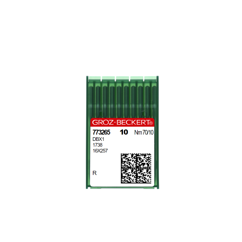 Aiguilles machine à coudre industrielle DBX1/1738/16X257/71X1 R Taille N° 70 (Boite de 10 aiguilles)