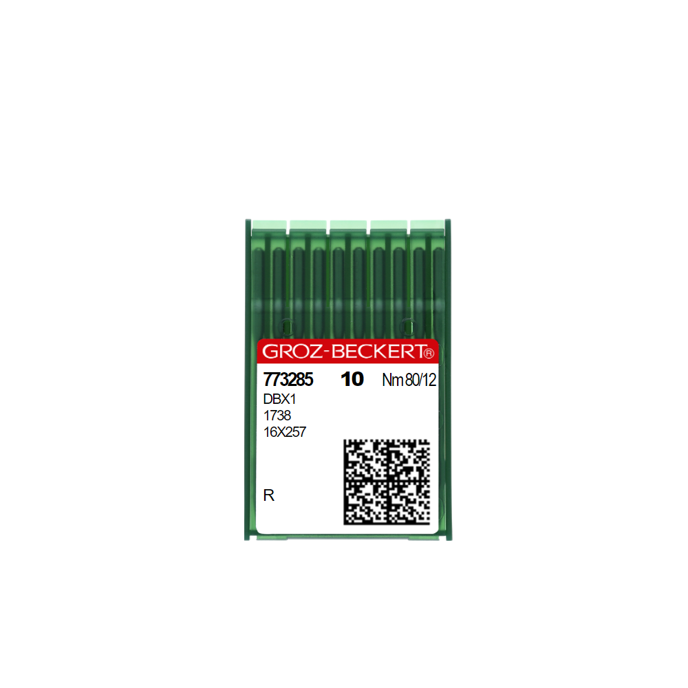 Aiguilles machine à coudre industrielle DBX1/1738/16X257/71X1 R Taille N° 80 (Boite de 10 aiguilles)