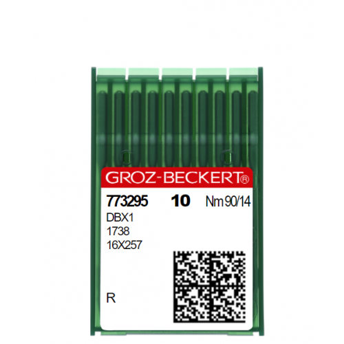 Aiguilles machine à coudre industrielle DBX1/1738/16X257/71X1 R Taille N° 90 (Boite de 10 aiguilles)