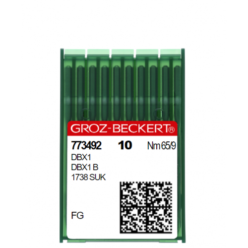 Aiguilles machine à coudre industrielle DBX1/1738/16X257 FG/SUK Taille N° 65 (Boite de 10 aiguilles)