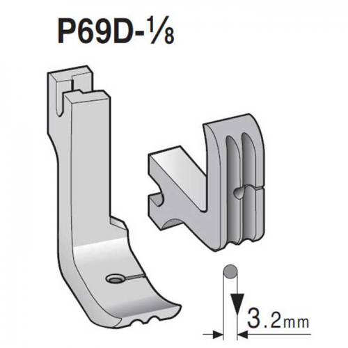Pied passepoil P69D