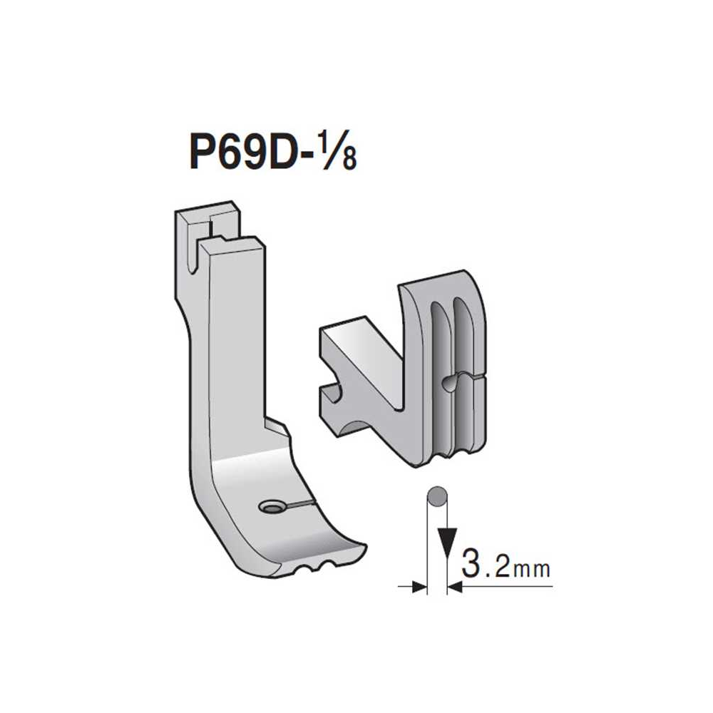 Pied passepoil P69D