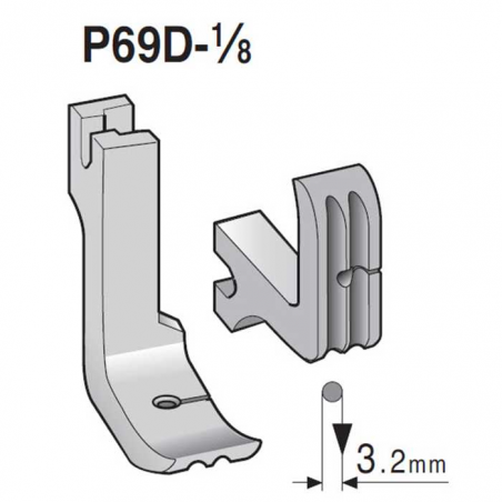 Pied passepoil P69D