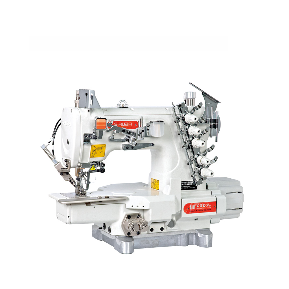 SIRUBA C007KP-W812A-356/CRL/UTP/DCKH1-1Machine à coudre RECOUVREMENT Siruba C007KD-W812A-356/CRL/UTP/CL/RL. Un interlok à cinq f