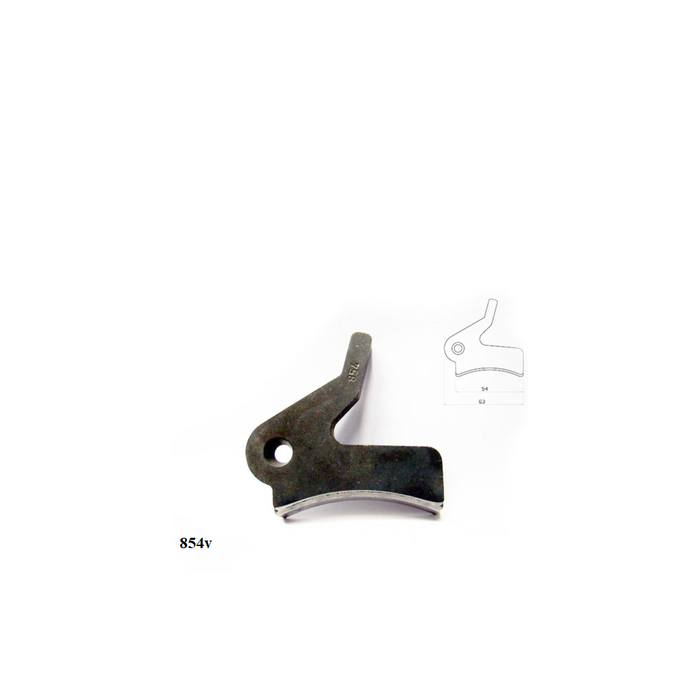 ALBERTI 854V PIED PRESSEUR mm.50 ANGLE OUVERT