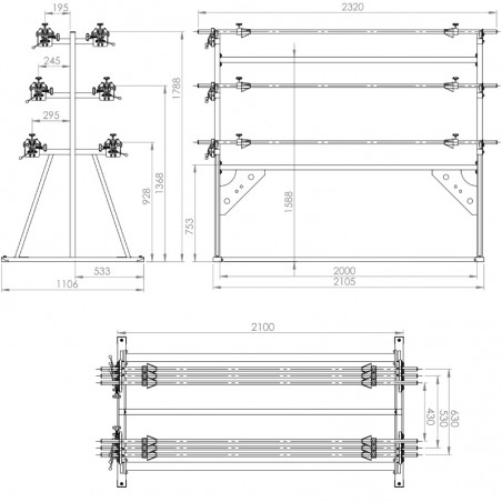 DEROULEUR DE TISSU LS-6