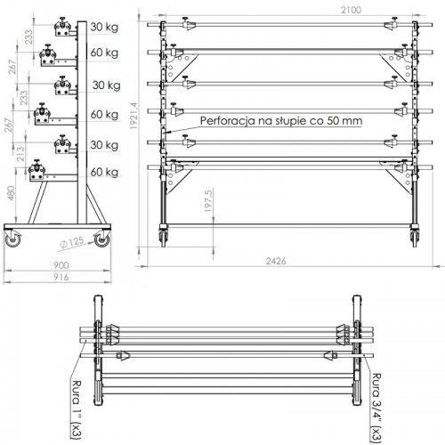 DEROULEUR DE TISSU LS-6/HD
