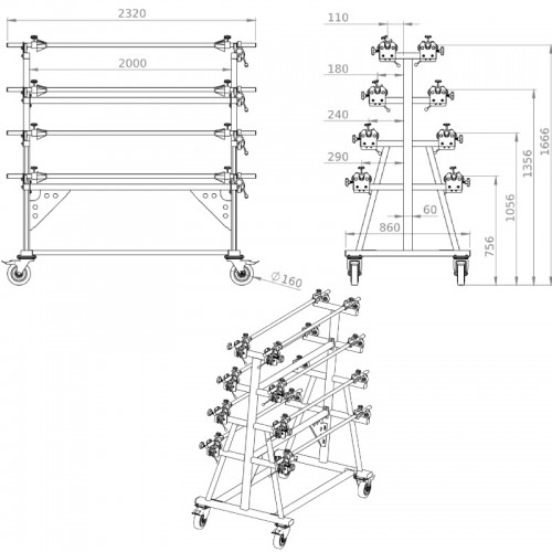 DEROULEUR DE TISSU LS-8