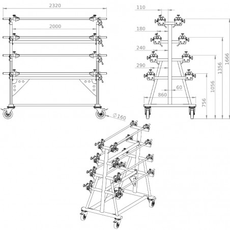 DEROULEUR DE TISSU LS-8