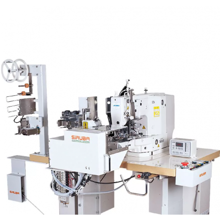 SIRUBA ASP-EBJ100 est une machine automatique d'assemblage de bandes élastiques plat dans des circuits fermés