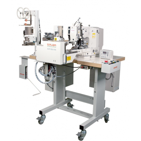 SIRUBA ASP-EBJ100 est une machine automatique d'assemblage de bandes élastiques plat dans des circuits fermés