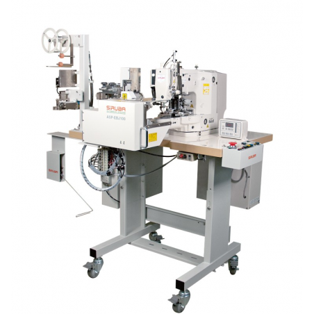 SIRUBA ASP-EBJ100 est une machine automatique d'assemblage de bandes élastiques plat dans des circuits fermés