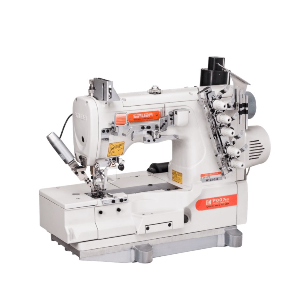 SIRUBA F007KD-W122-364 Machine recouvrement avec coupe fil pneumatique.