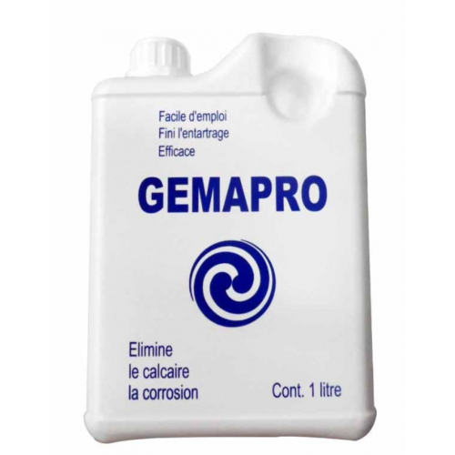 GEMAPRO DETARTRANT 1 LITRE pour centrale vapeur