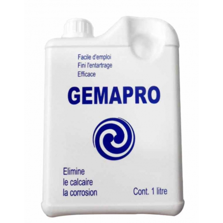 GEMAPRO DETARTRANT 1 LITRE pour centrale vapeur