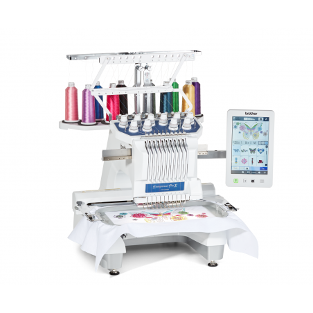 machines à coudre industrielles et familiales JUKI ADLER BROTHER, achetez  Machine à broder Brother PR1055X au meilleur prix - T